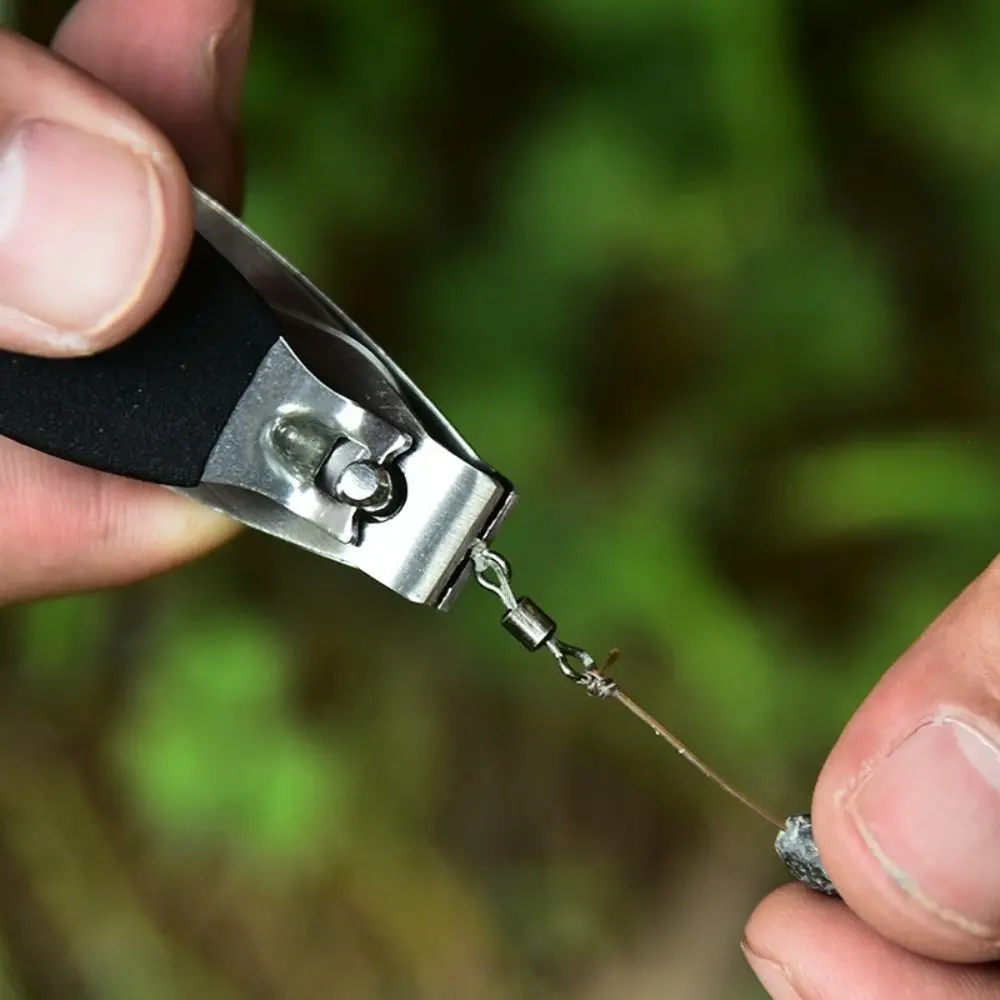 Cortador de línea 2024, herramienta para atar nudos rápidos, pinzas de acero inoxidable, gancho rápido, anudador de uñas, cortador de agujeros para pesca con mosca - imagen 3