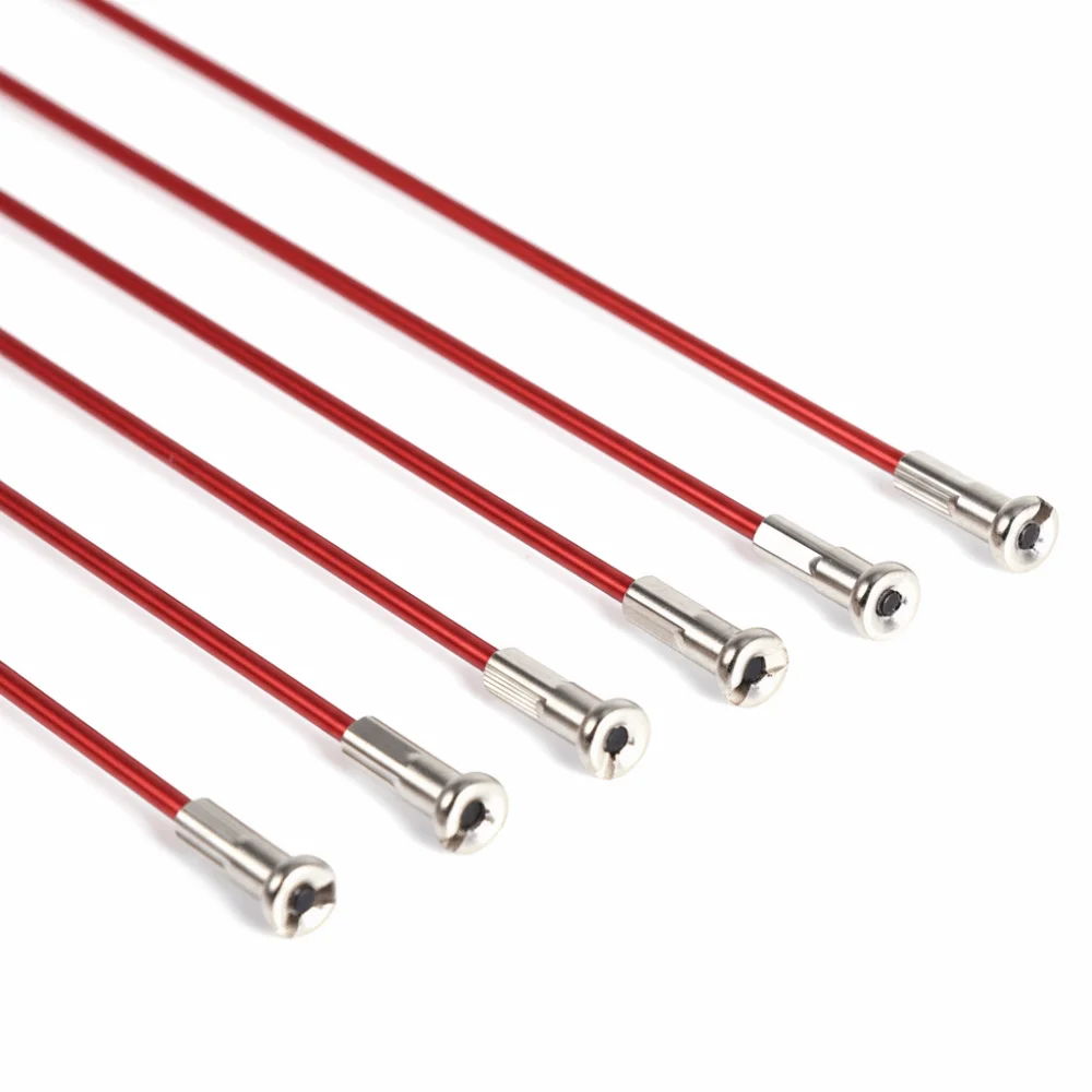 Radios de rueda de acero con niples, montaje fácil y resistentes