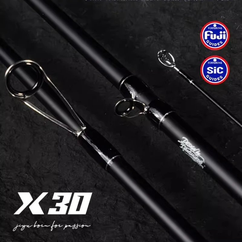 Caña de pesca Jiyu X30 Fibra de carbono ultraligera largo alcance - imagen 5
