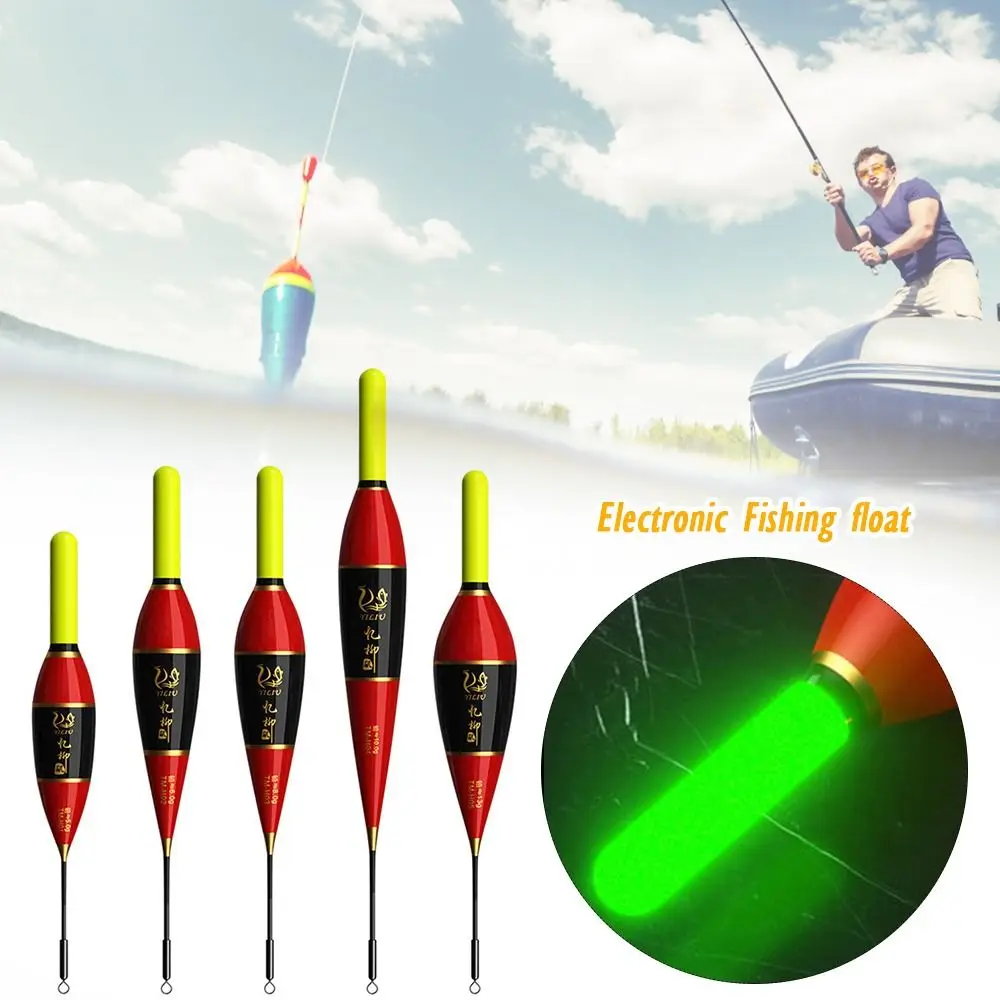 Boya indicadora de flotador de pesca electrónica, luz roja verde, tubo de deriva antideslizante, 3 luces - imagen 4