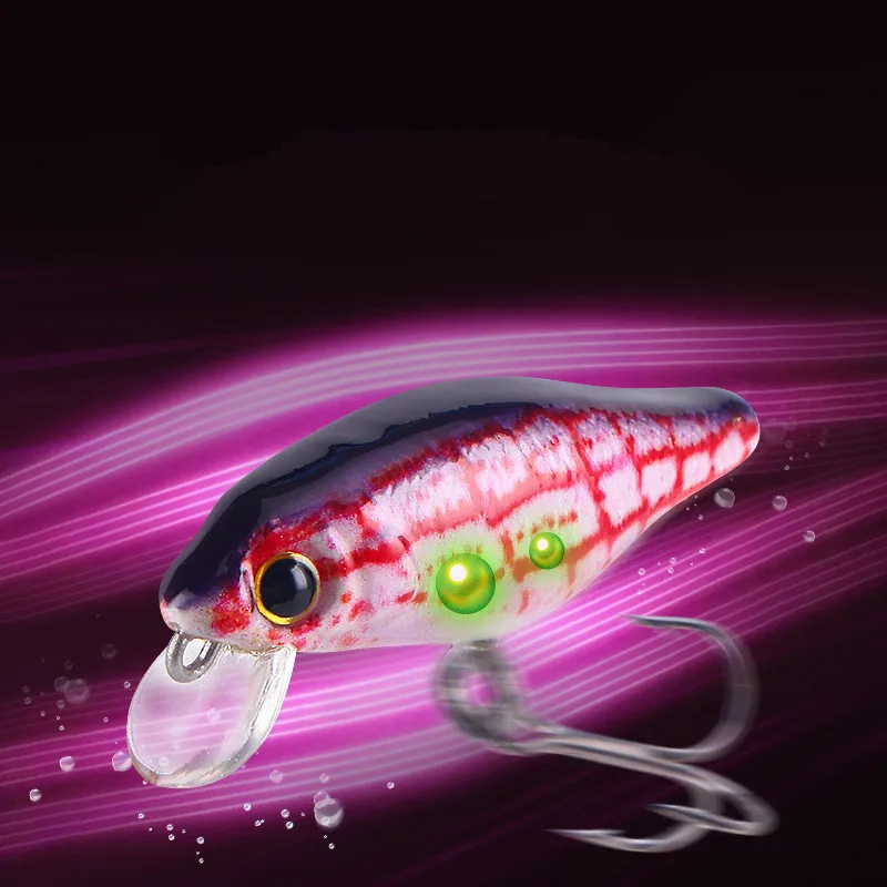 Señuelo de pesca con estampado 3D, pintura de pececillo, tablero de buceo corto de hundimiento lento, señuelos artificiales, bolas ruidosas, lote de 5 piezas en oferta - imagen 5