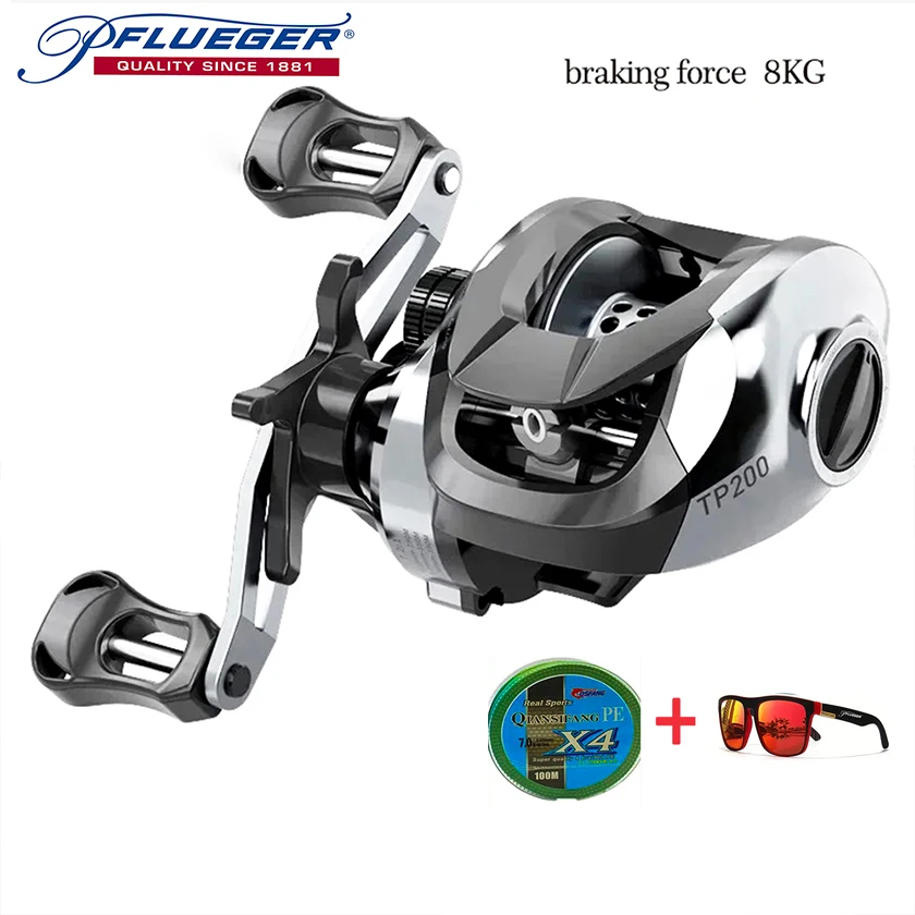 Nuevo carrete giratorio 3 + 1 rodamientos de bolas carrete de pesca de agua salada de fibra de carbono ligero sistema de arrastre suave relación de engranaje 7,2: 1