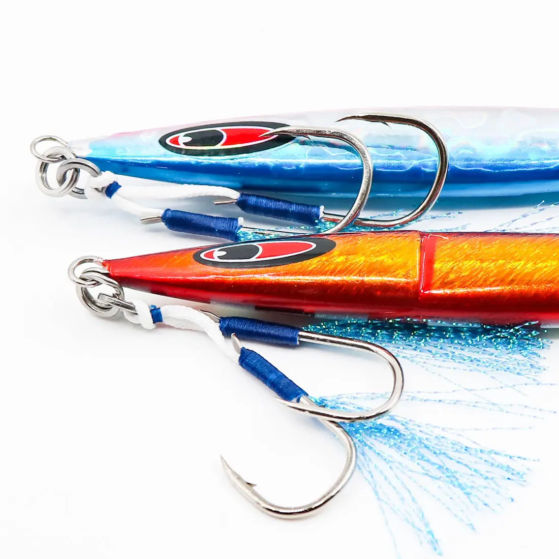 20 piezas anzuelo de asistencia para pesca, trenza de Jigging, agua salada pesada para atún, tungsteno - imagen 4