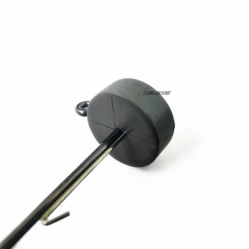 Anzuelo de resina de acero de tungsteno, aparejo de gusano de camarón flotante, grupo de pesca, anzuelo de plomo especial, carretera, cebo Sub-suave, contrapeso - imagen 2