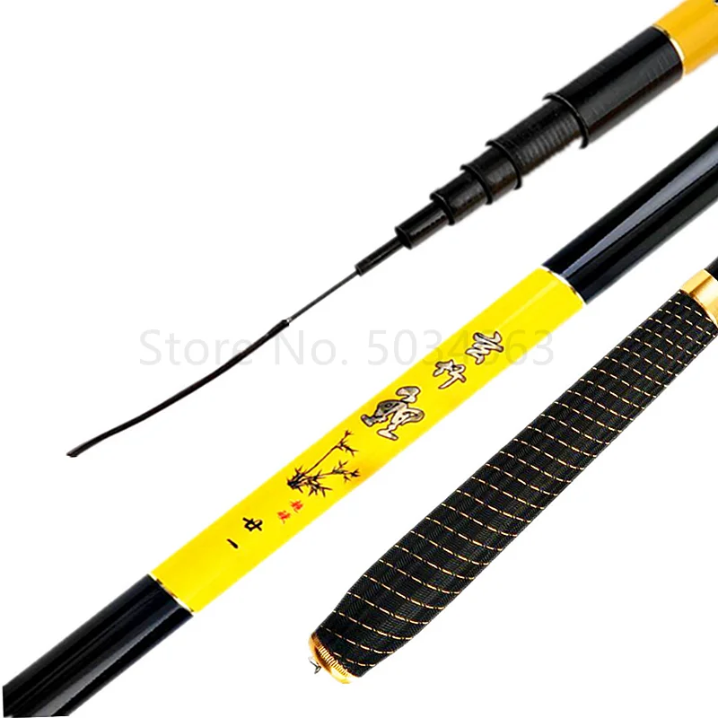La caña de pescar de fibra de carbono es una caña de pescar liviana de carbono utilizada para pescar en corriente, con una longitud de 3,6 m/4,5 m/5,4 m/6,3 - imagen 4