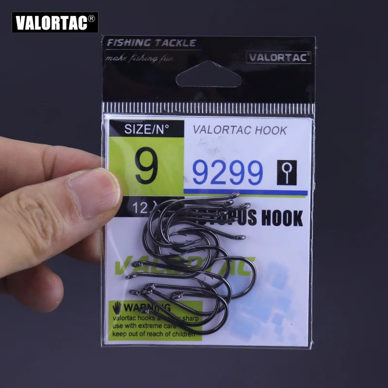 Anzuelos de pulpo de alto carbono, conjunto de aparejos de anzuelo circular con púas, anzuelo de pesca de dureza de punto 5C para pesca de carpa - imagen 3