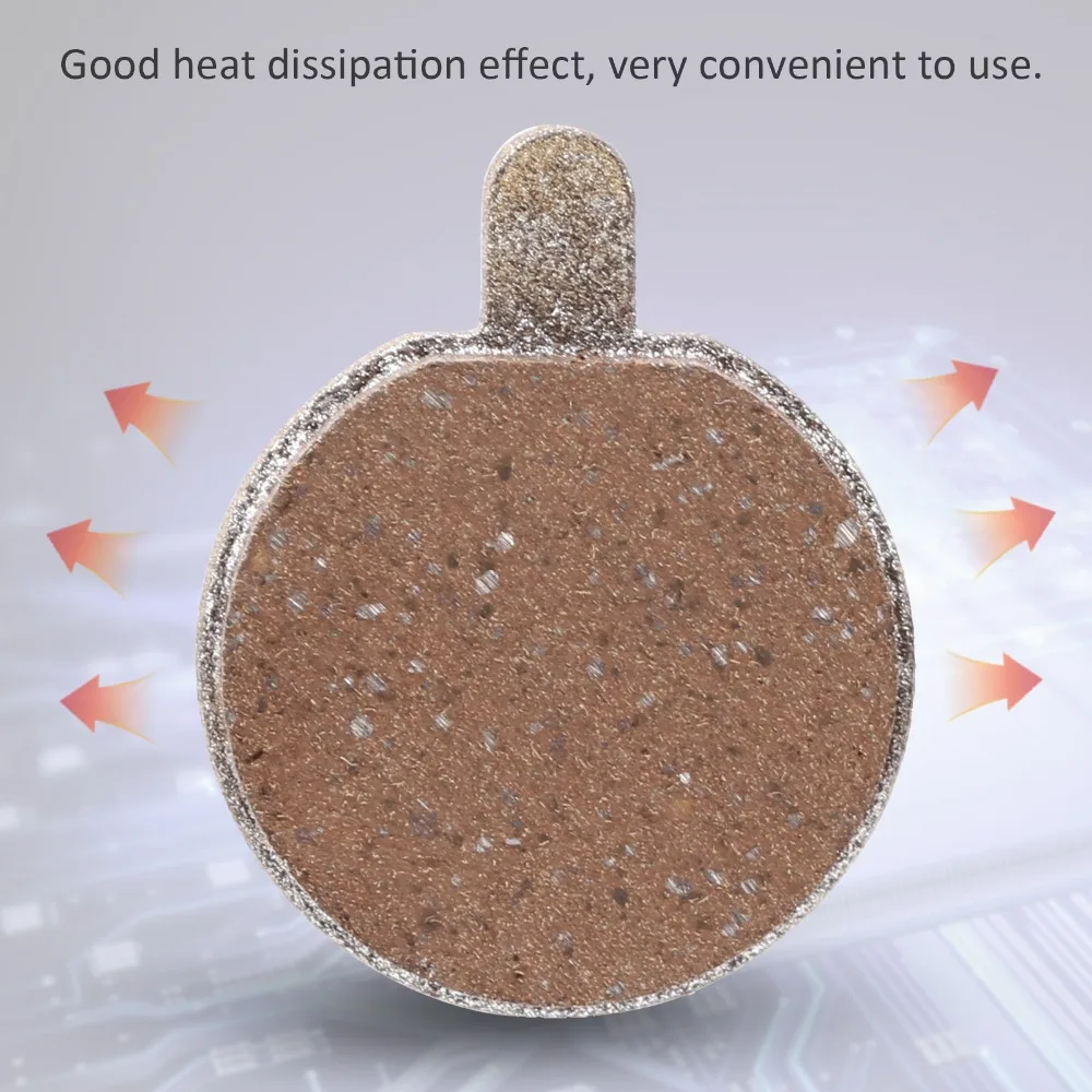 4 pares de frenos de disco para patinete eléctrico totalmente metálicos a base de cobre, pastilla de freno Universal ligera y fácil de instalar, color dorado - imagen 5