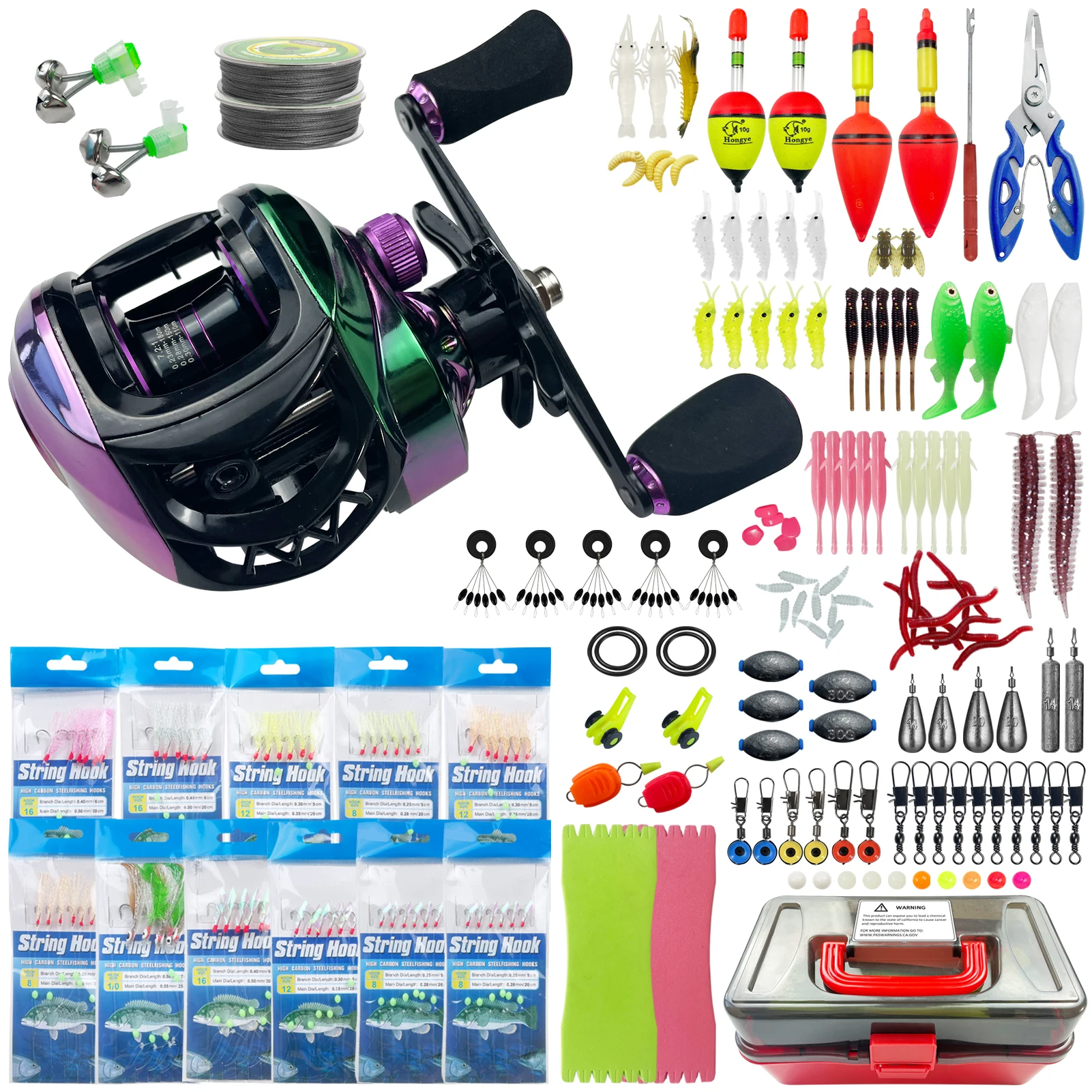 Kit de aparejos baitcasting FREE FISHER – Plomos, flotadores y vinilos - imagen 4
