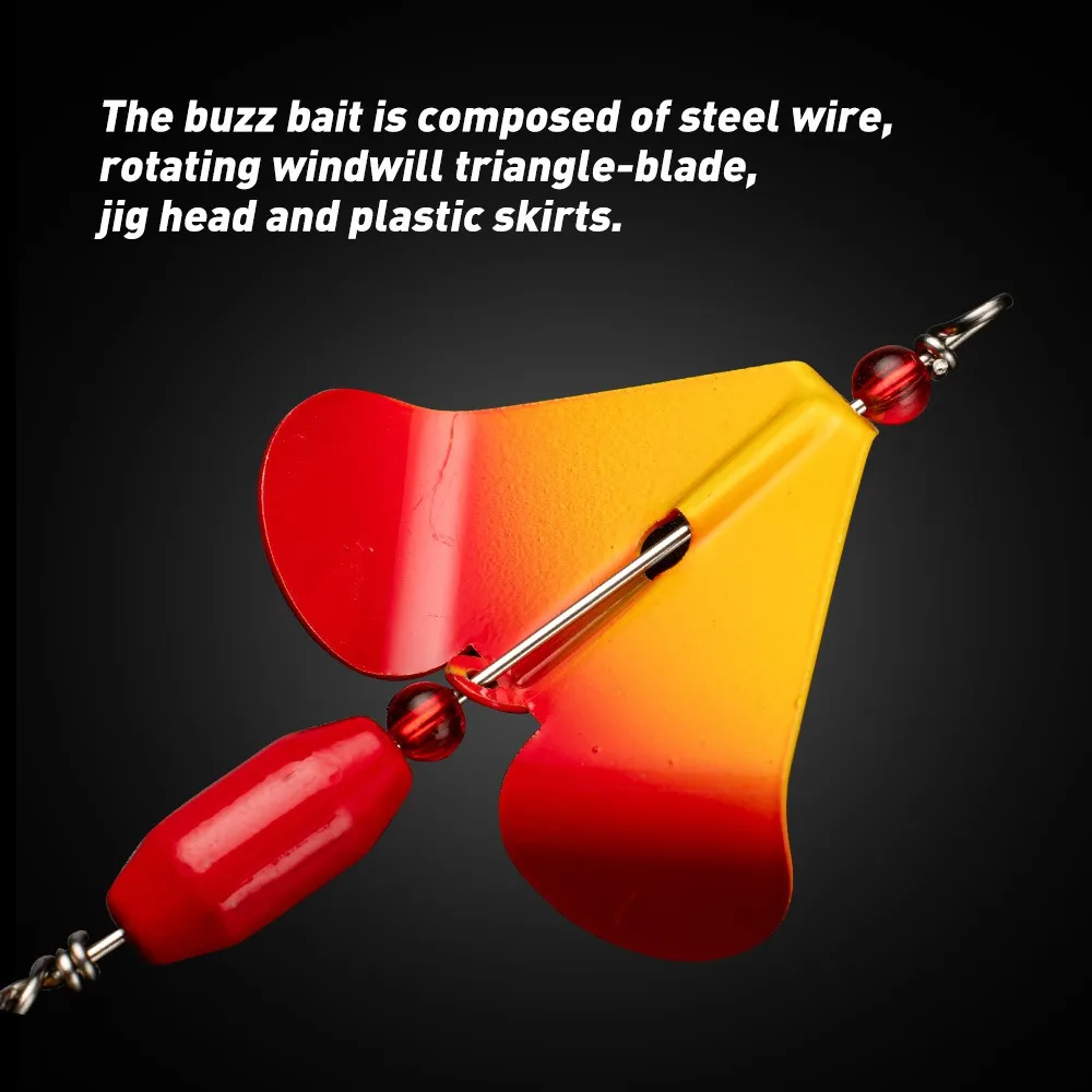 Nueva llegada 19G cebo giratorio señuelo de pesca molinete hoja Chatter cebo bailarina Buzzbait para lubina - imagen 3
