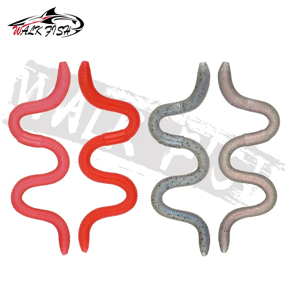 WALK FISH 8 unids/lote gusanos señuelos blandos 14cm 2,9g pesca Artificial silicona lubina Lucio Minnow Swimbait Jigging cebos de plástico - imagen 3