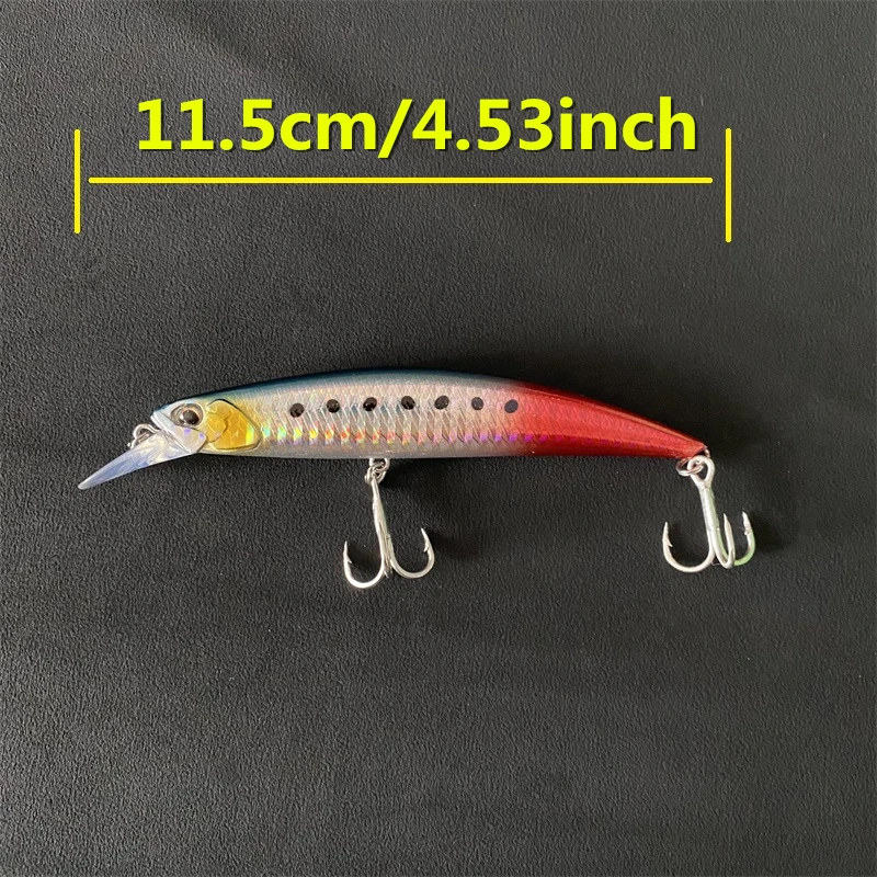 LURETV Japón DUO estilo suave nuevo RYUKI Spearhead 115S 27G sumergido Mino cebo de boca superior cebo de lubina cebo de Luya 9051 grande - imagen 4