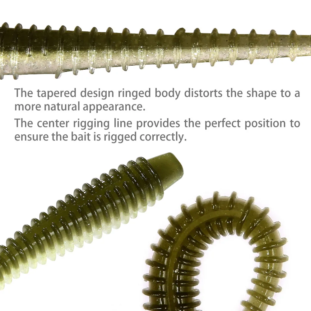 Señuelo de pesca Happyjack Shad suave, 15 Uds., 5cm, 10 Uds., 7cm, señuelos de gusano suaves, cebos de plástico, Swimbait, señuelo de Jigging, cebos artificiales - imagen 5