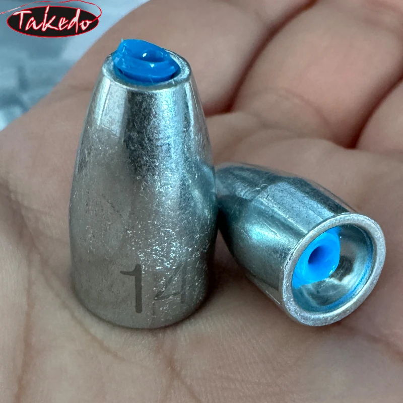 TAKEDO-plomo de pesca de aleación de bala, aparejos de pesca de Texas, peso de bala 3,5G, 5G, 7G, 10G, 14G, 20G, accesorios de pesca de carpa - imagen 5