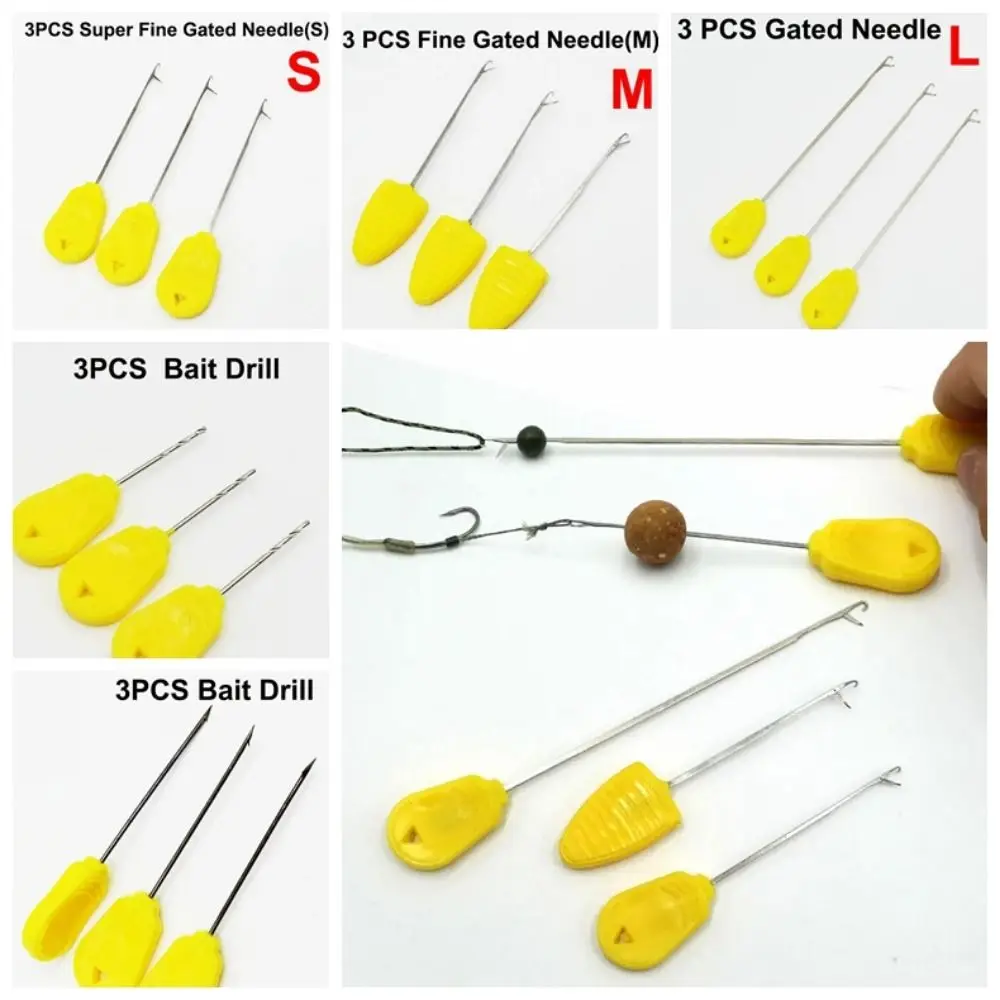 Kit de montaje de boilies para carpa – Agujas enfiladoras y taladro