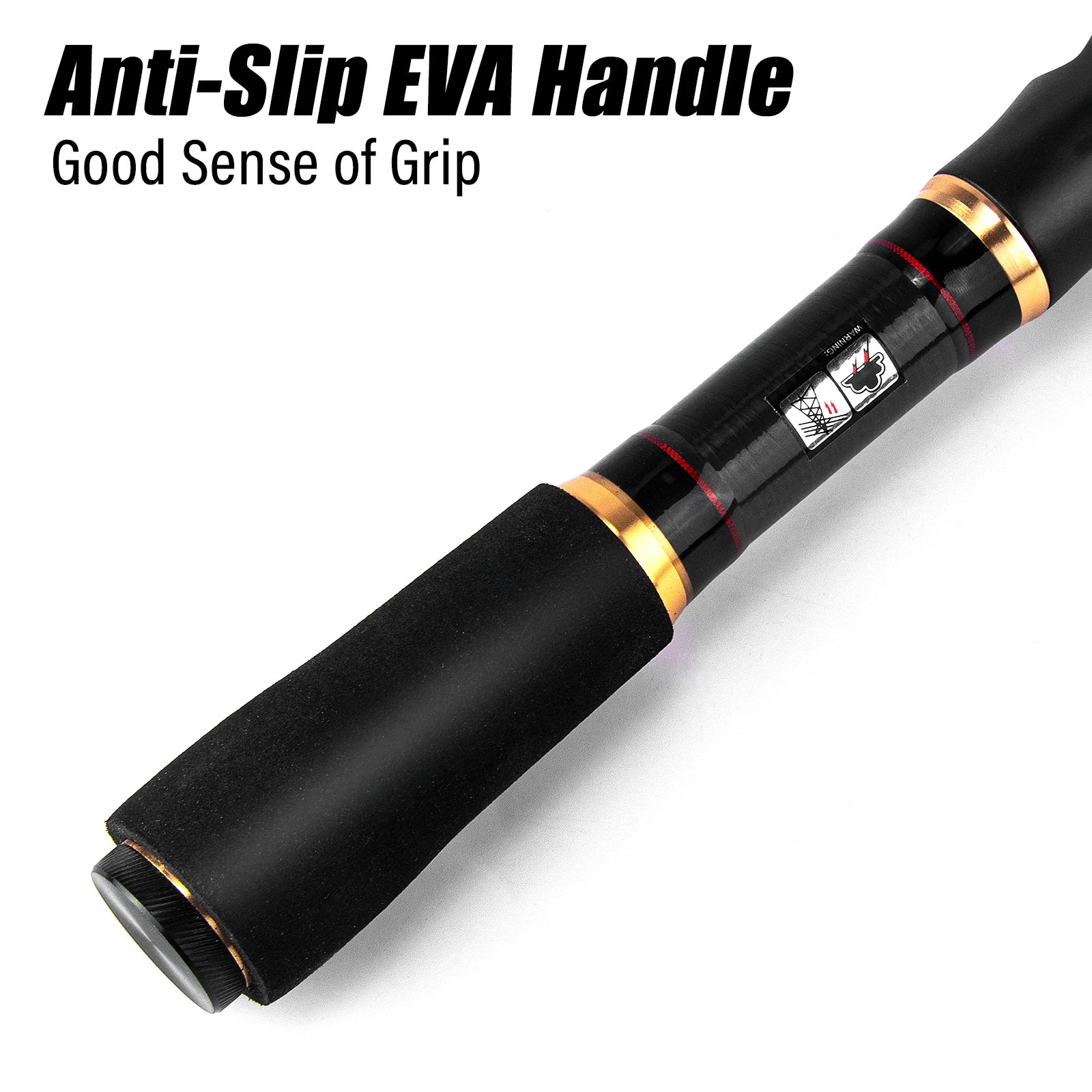 Caña de pescar telescópica de 1,8-3,0 M, potencia M, cuerpo de fibra de carbono, anillo guía de cerámica, poste de luz para viajes, Surf, señuelo, corriente, Shore - imagen 4