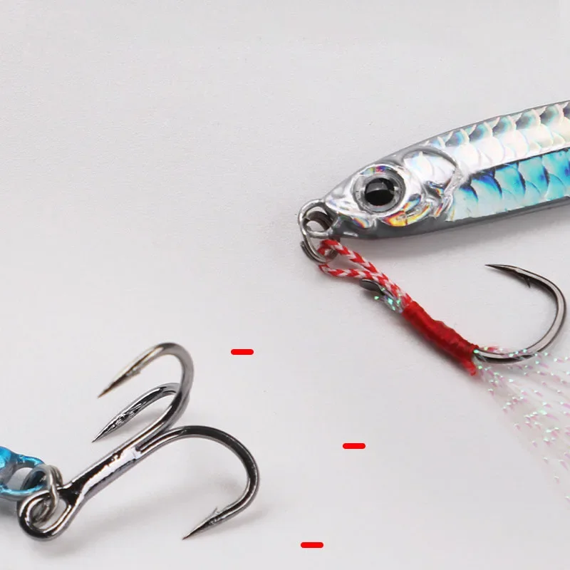 OUTKIT-señuelos de Metal para pesca, plantilla de 7g10g15g20g, plantillas de fundición larga, cuchara de pesca, cebo que se hunde, hoja de vibración para Lucio y lubina - imagen 4