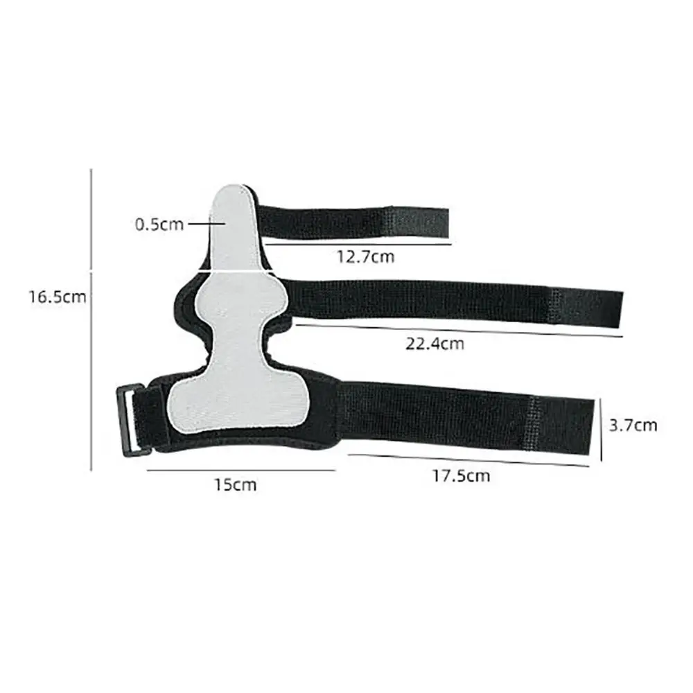 Un dibujo en blanco y negro de una correa con un trozo de plástico blanco en el medio