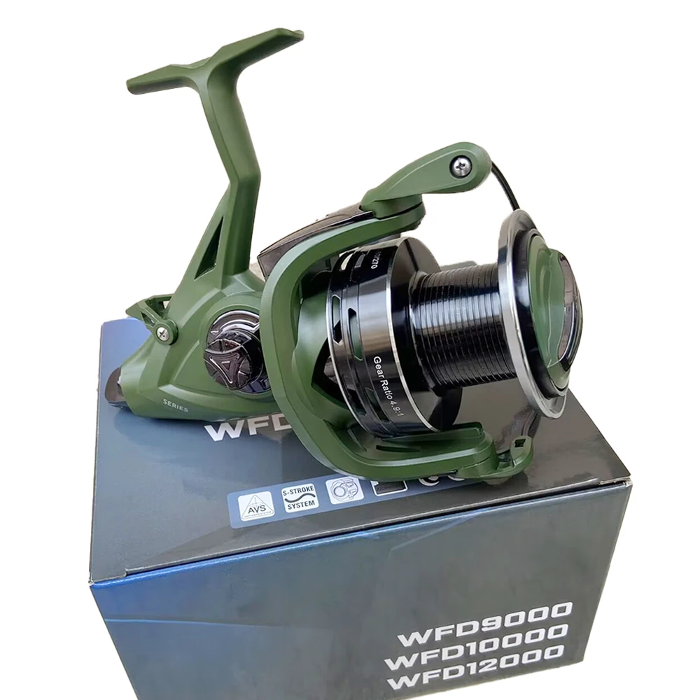 Carrete giratorio 9000‑12000 doble‑freno y 44 lb de arrastre – CNC metal - imagen 4