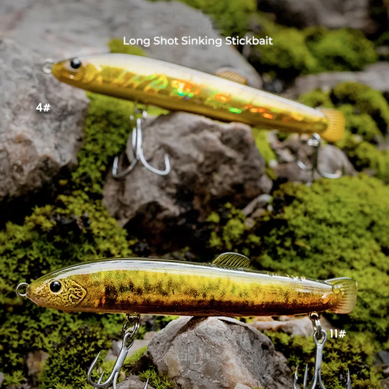 EWE 23 Loach lápiz de agua que se hunde, cebo falso de fundición larga para lubina, cebo duro Artificial, señuelos de sal de agua dulce, 12-21g, 76-85mm - imagen 3