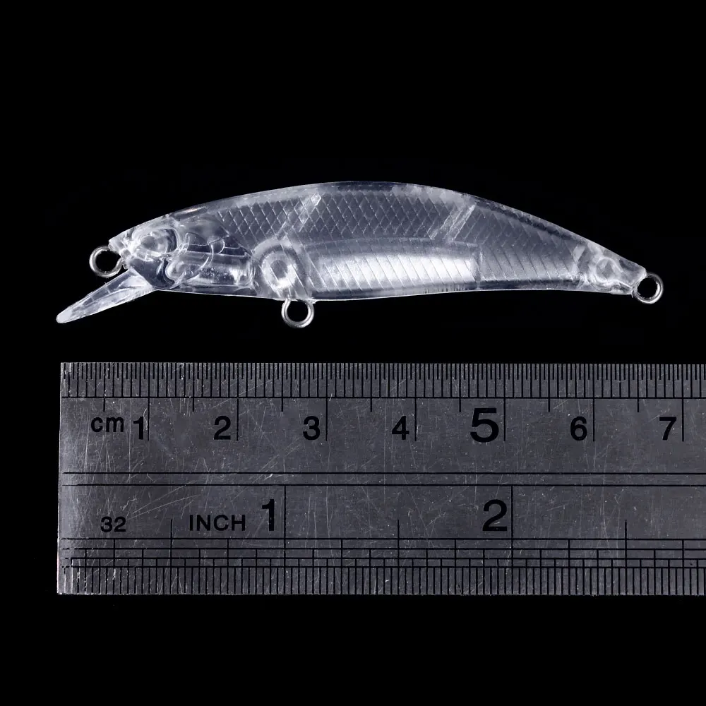 Señuelos de Pesca sin pintar, cebo duro en blanco, 20 piezas, 6,8 m, 6,5g, Minnow, Wobblers - imagen 3