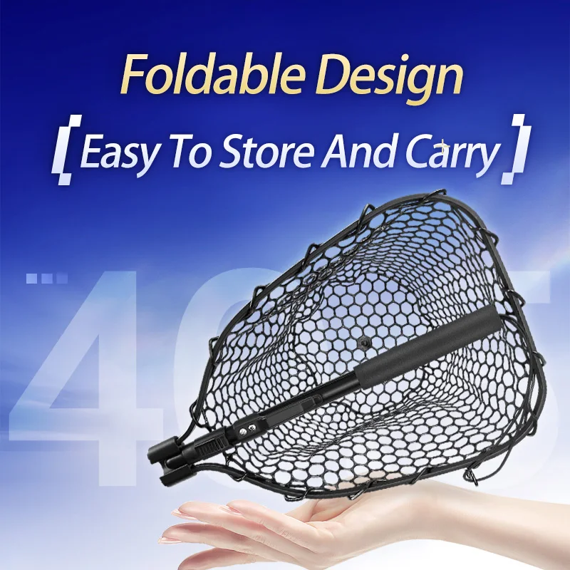 WEIHE 1 pieza de red plegable 17 #   Empuñadura EVA de bolsillo de malla de silicona de 40,5 cm - imagen 3