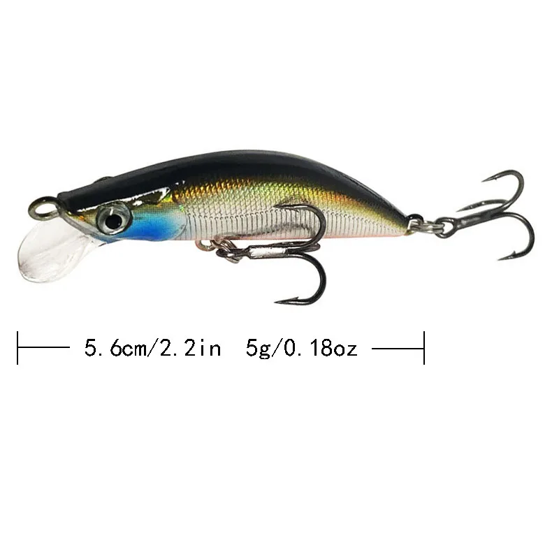 Jerkbait pececillo hundido para trucha y lucio, micro cebo duro - imagen 2