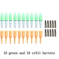 green with battery