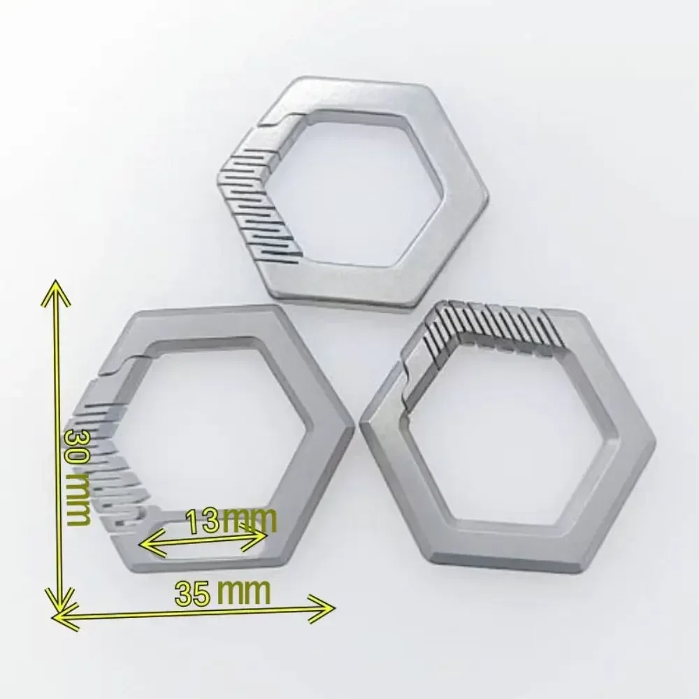 Nuevos llaveros reales de aleación de titanio, llaveros súper ligeros, hebilla, herramienta EDC, regalo creativo masculino - imagen 5