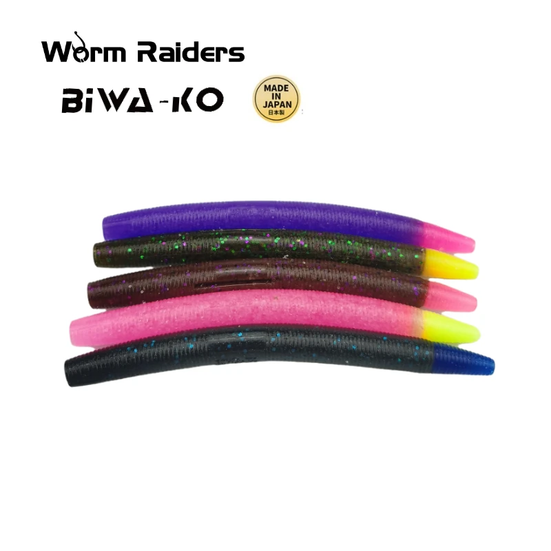 Worm Raiders, gusano de fideos importado de Japón, cebo suave, Senko de perca, cebo falso de pozo negro, pesca loca de Texas sin plomo - imagen 3