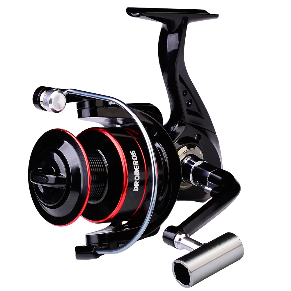 Carrete de Pesca de alta velocidad 5,2: 1, Ratio de engranaje 8Kg/17.6lb, carrete giratorio de arrastre máximo con carrete de aluminio para Pesca de agua dulce y salada - imagen 3
