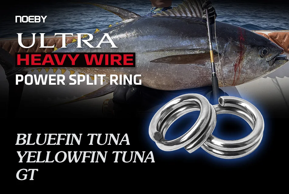 Anillos NOEBY de acero inoxidable para pesca en mar