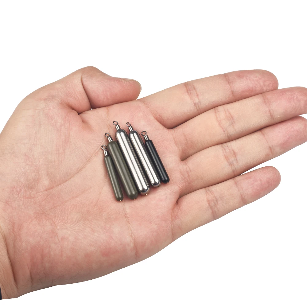 Elite TG 10 Uds cilindro de pesca flaco tiro de gota plomo, 1,8g-28g Jika/pantes de aparejo gratis lubina Bluegill señuelo de aguas profundas tackel - imagen 4