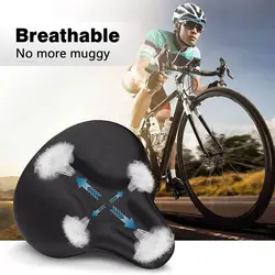 Cojín de asiento bicicleta grueso de gel transpirable y cómodo