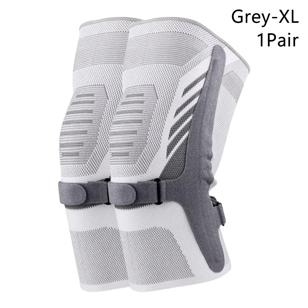 1/2 Uds rodillera ajustable manga de compresión rodilleras elásticas presurizadas rodillera soporte Fitness voleibol rodillera hombres mujeres