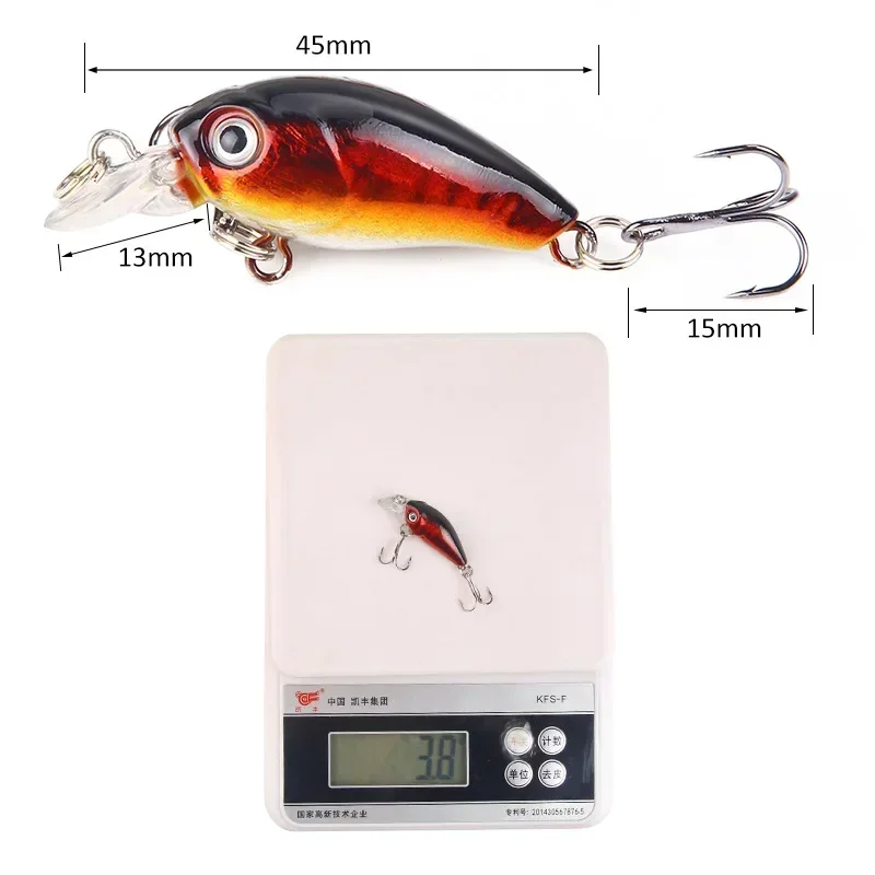 Mini Minnow Crankbait – Cebo duro para carpa y lubina - imagen 2