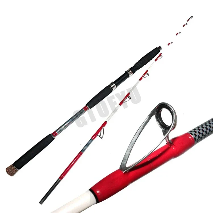 Caña fibra carbono surfcasting 1.6m portátil – Mango EVA para barco - imagen 2