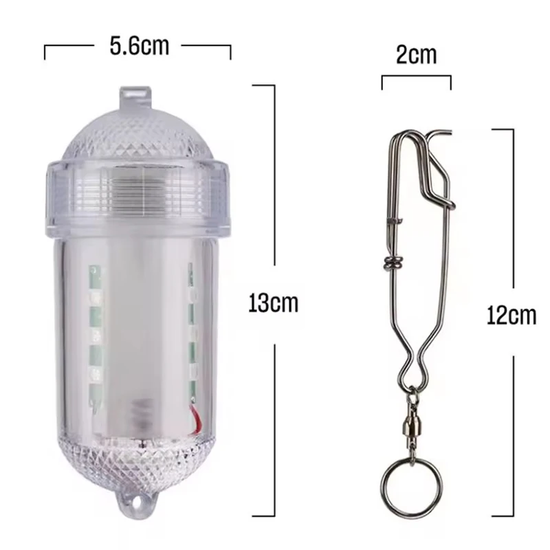 Luz de pesca WEIHE, lámpara LED luminosa impermeable para pesca submarina, luz de pesca de aguas profundas, lámpara multicolor de alto brillo - imagen 4
