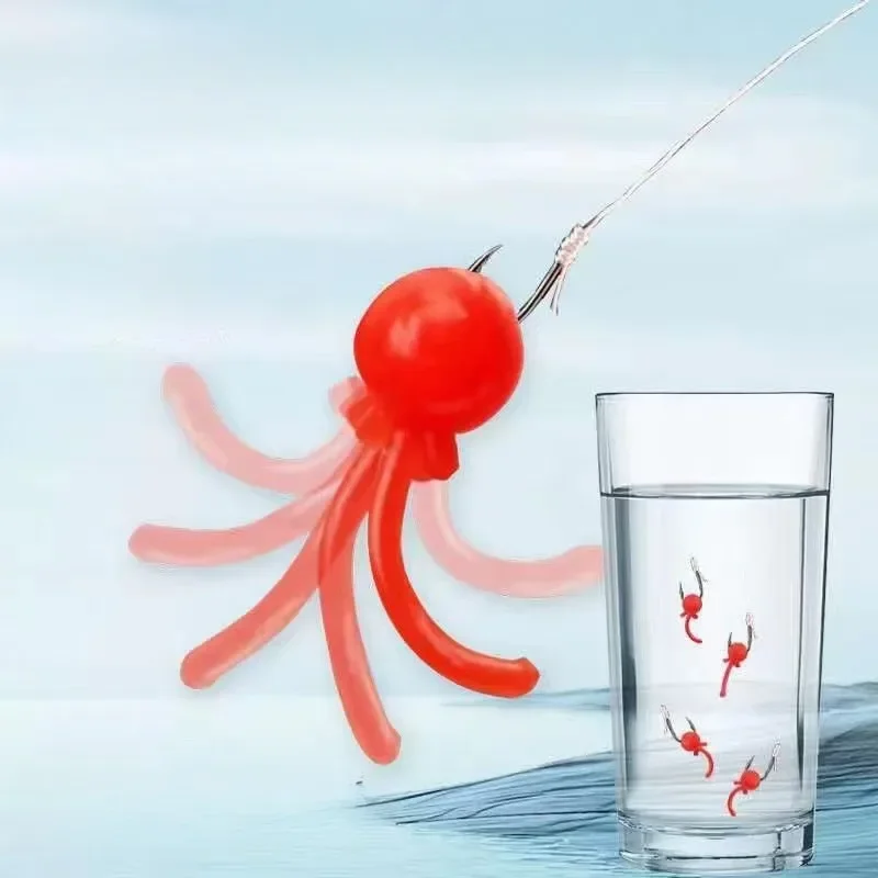 Juego de cebo de cuentas suaves de burlas dinámicas, plataforma de pesca Yadou de carretera con bola de cola de 4/6/10mm para croaker, carpa, señuelo de pesca de hierba verde - imagen 3