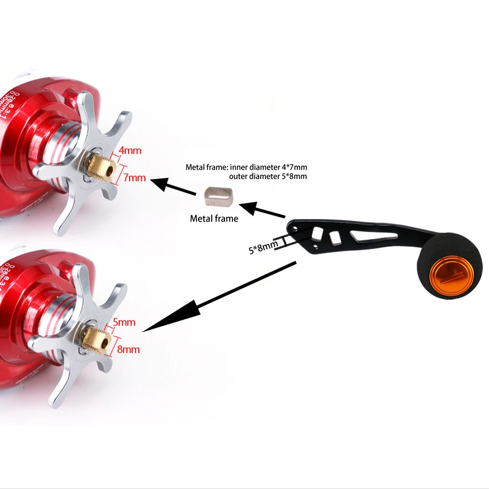 Mejore su experiencia de pesca con este mango de marco de metal duradero y preciso