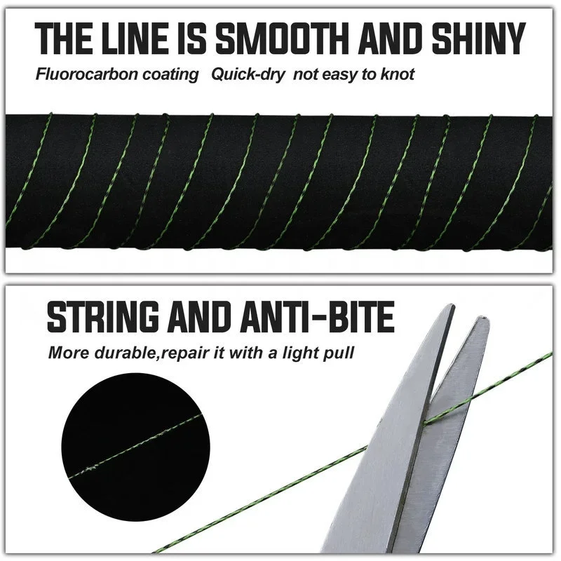 Sougayilang 150M 350 550M 4 hebras Pe línea de pesca trenzada mezcla de colores línea de punto 20-78LBS línea de pesca suave y duradera - imagen 2