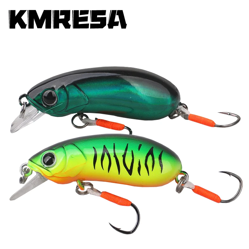 1 Uds Crankbait 40mm 4,7g Señuelos de pesca de hundimiento lento cebo de manivela pequeña Mini fregadero Minnow duro Artificial lubina trucha perca Lucio pescado