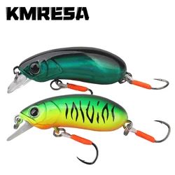 1 Uds Crankbait 40mm 4,7g Señuelos de pesca de hundimiento lento cebo de manivela pequeña Mini fregadero Minnow duro Artificial lubina trucha perca Lucio pescado