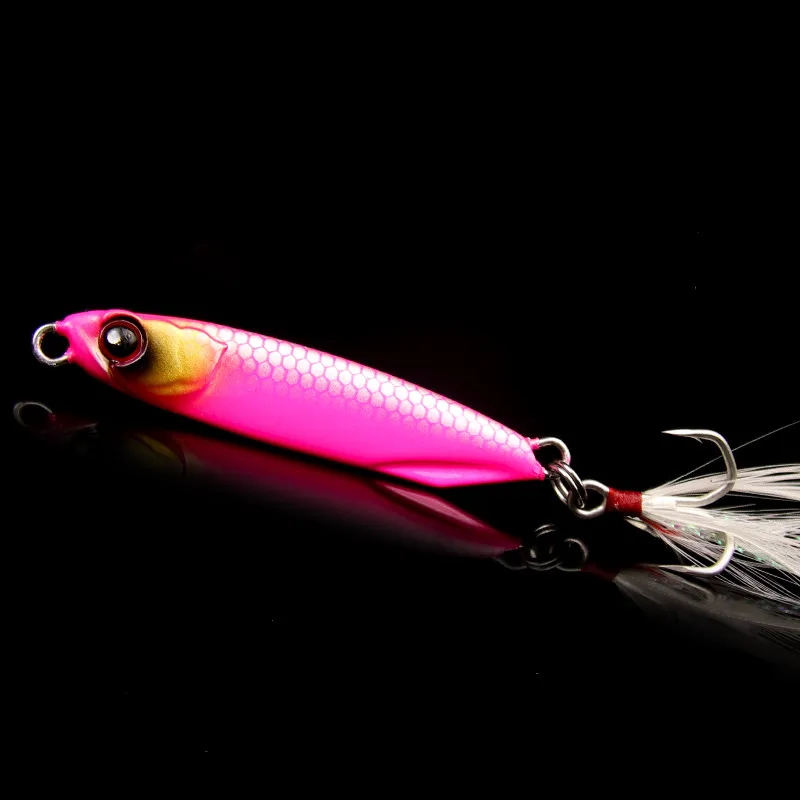 Señuelo de pesca de hierro con cuchillo, anzuelo de fundición larga, 10g, 15g, 20g, señuelos artificiales, cebo duro, bombeo pequeño - imagen 2