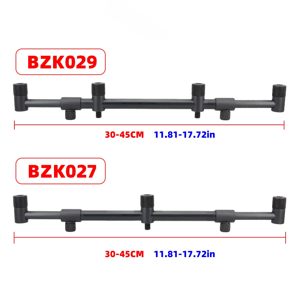Hirisi 1 Uds barras de zumbido para pesca de carpa para 4 cañas soporte de caña de pescar de aluminio BZK027/BZK029 accesorios de pesca - imagen 3