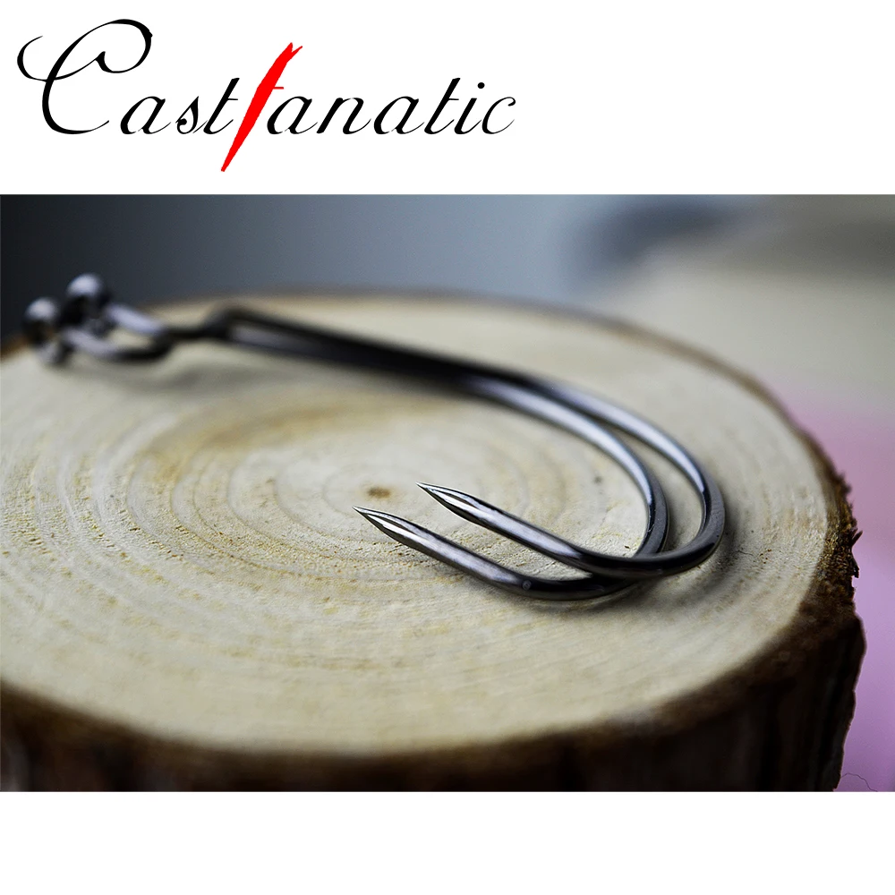 Castfanatic SENKO-anzuelos de gusano suave para pesca, aparejos de pesca para trucha, percha Softjerk, gancho de asistencia de acero de alto carbono #4 a 2/0 - imagen 5