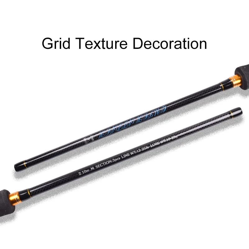 Mavllos YKing-caña giratoria para pesca de lubina, señuelo de línea de 10-25g, 12-25lb, 3 secciones, perca de carbono ligera portátil, caña de pescar de fundición - imagen 5