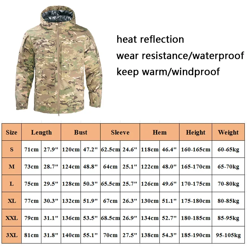 Vista frontal del conjunto de caza HAN WILD con chaqueta y pantalones de camuflaje