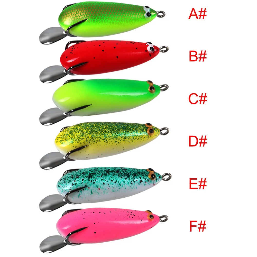 Señuelo de pesca de rana suave de 6cm/10g, pequeño señuelo de pesca de rana de trueno suave, cebo de fundición Mini - imagen 5