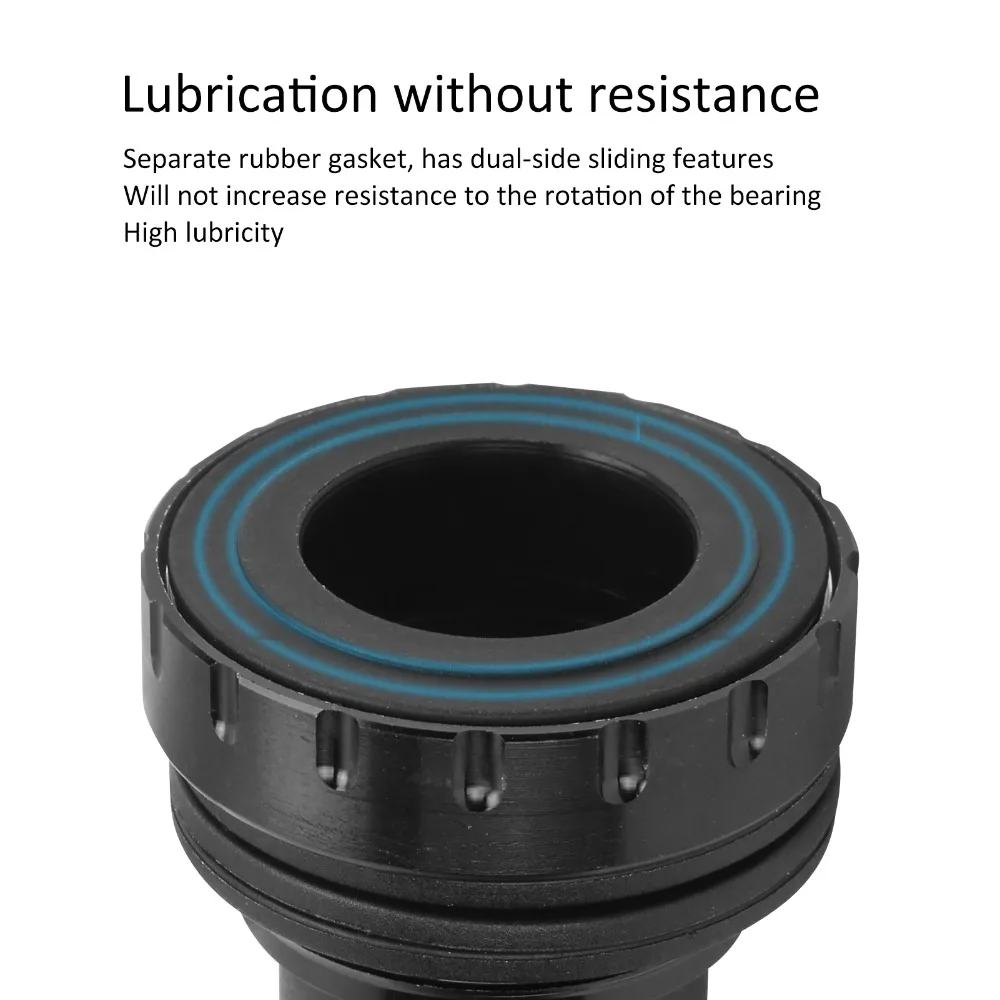 Soporte inferior BB de 1,37x24T, rodamientos de acero de 68-73mm, soporte inferior para bicicletas de carretera, soporte inferior para bicicletas de montaña de aleación de aluminio