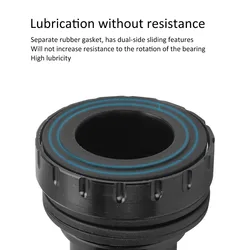 Soporte inferior BB de 1,37x24T, rodamientos de acero de 68-73mm, soporte inferior para bicicletas de carretera, soporte inferior para bicicletas de montaña de aleación de aluminio